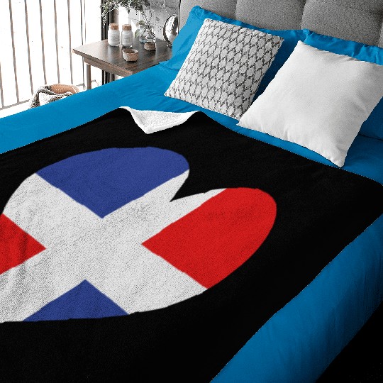 A Heart For The Dominican Republic Baby Blankets