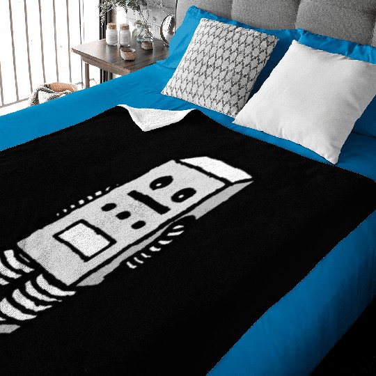 Stupid Robot Baby Blankets
