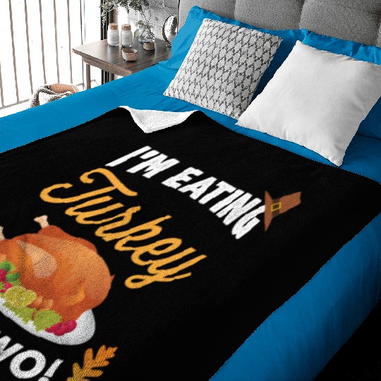 I m Eating Turkey For Two Maternity Pregnancy Baby Blankets