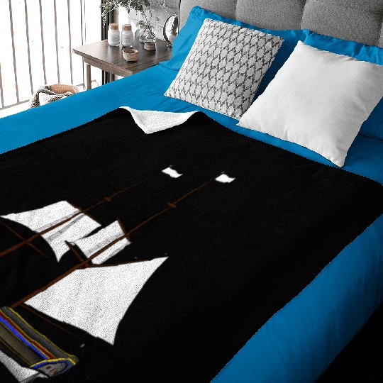 ship boat canoe sailboat submarine yacht anchor405 Baby Blankets