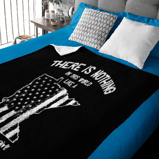 USA: Nothing In Like A Minnesota State Girl Gift Baby Blankets