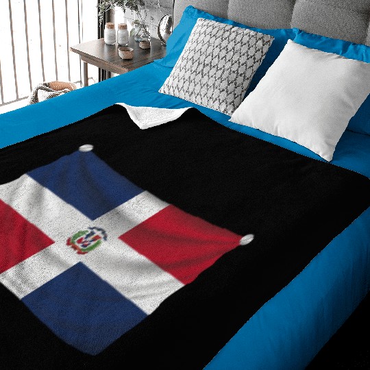flag dominican republic Baby Blankets