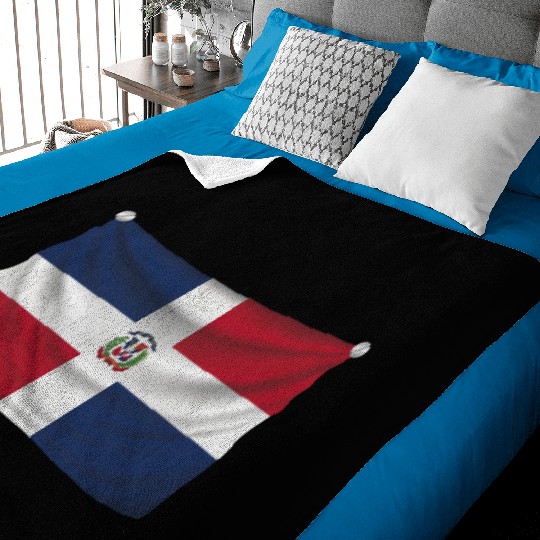 flag dominican republic Baby Blankets