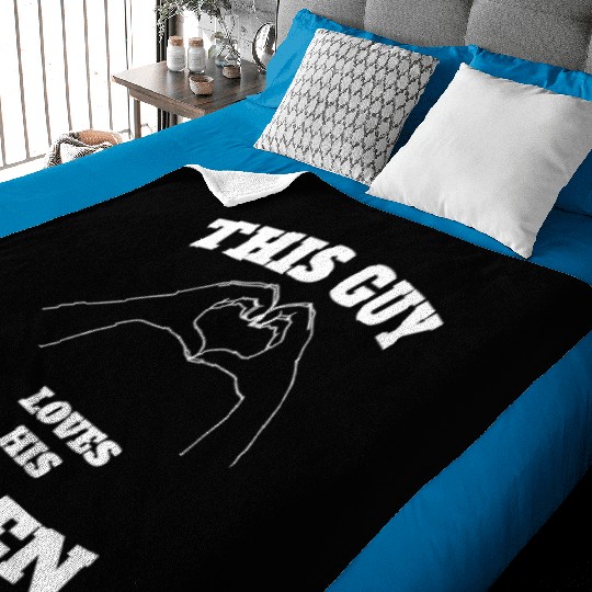 This Guy Loves His Karen Valentine Day Gift Baby Blankets