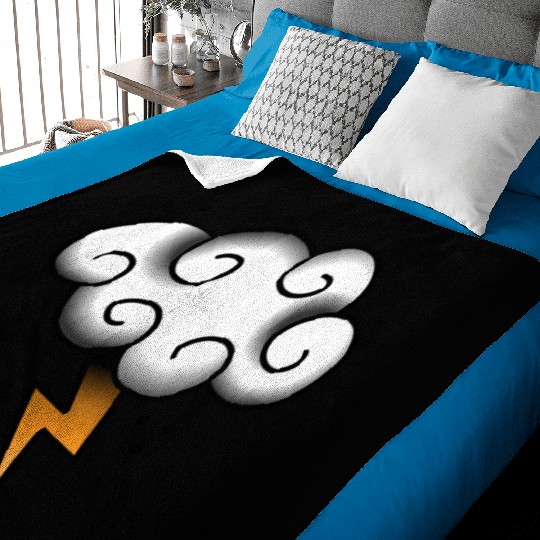 Lightning cloud tattoo Baby Blankets
