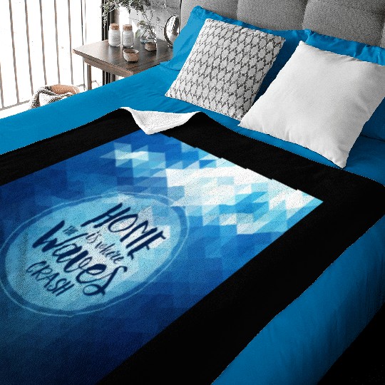 Home is where the waves crash Baby Blankets