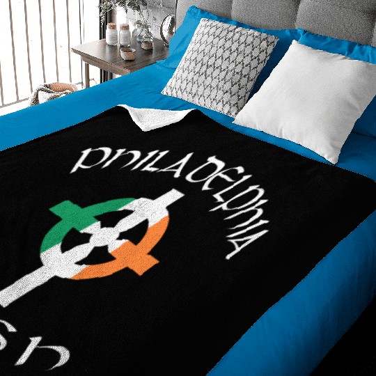 Ireland Pride Philadelphia Irish Celtic Cross Baby Blankets