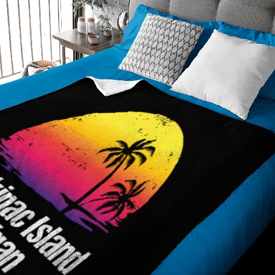 Summer Vacation Mackinac Island Baby Blankets