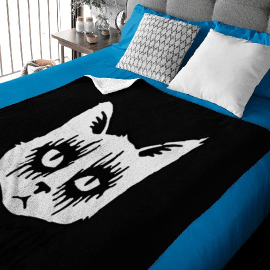 cat metal Baby Blankets