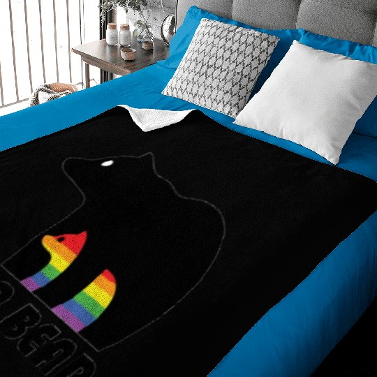 Mama Bear Gay Pride Rainbow LGBT Baby Blankets