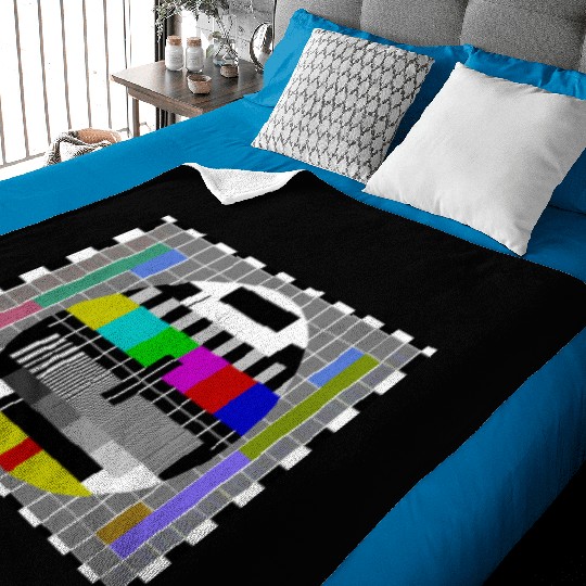 TV Video Test Pattern Screen Baby Blankets