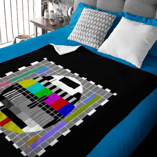 TV Video Test Pattern Screen Baby Blankets