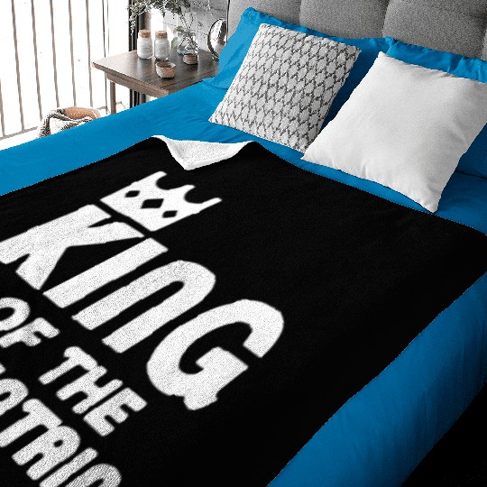 King of the Mountain Cycling Bike MTB Baby Blankets