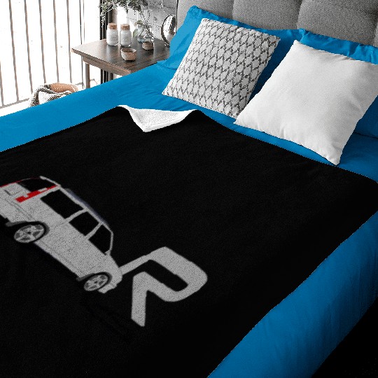 Volvoo V70R Turbo Brick Car Grey Baby Blankets