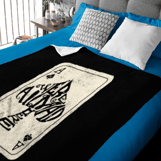 Alice in Wonderland | Ace Of Spades Were All Mad Here Baby Blankets