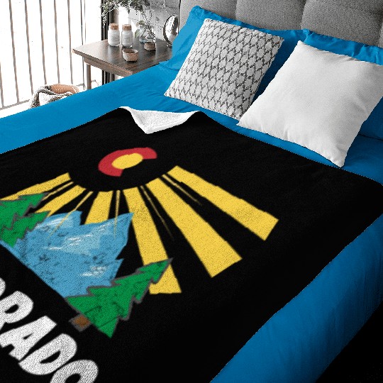 Native Colorado Gifts CO State Flag Sunrise Baby Blankets