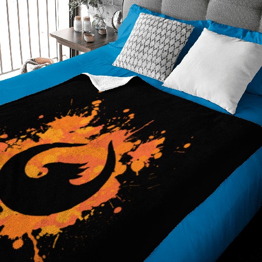 UI5 Phoenix Splash Orange Baby Blankets