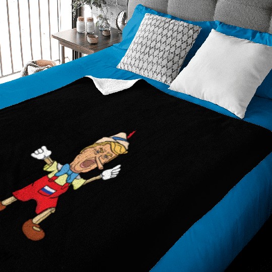 Pinocchio Trump Baby Blankets