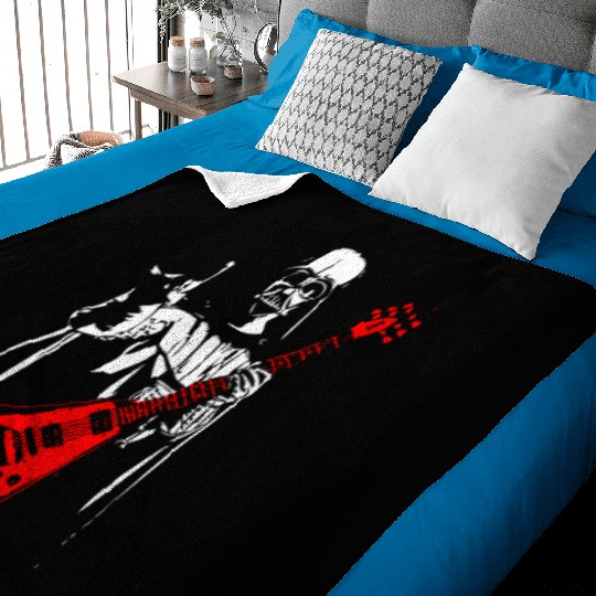 Heavy Metal Darth Vader Baby Blankets