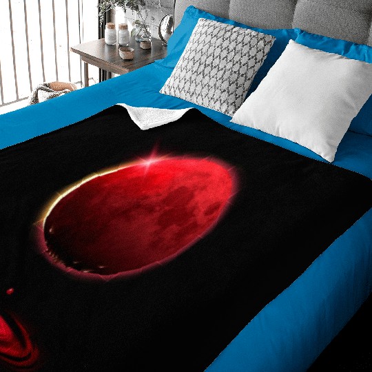 Vampire werewolf blood red moon eclipse Baby Blankets
