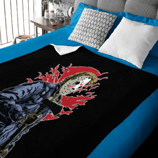 Serial Killer in Town Baby Blankets