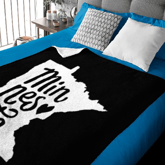 Minnesota Home State Minnesota music Baby Blankets