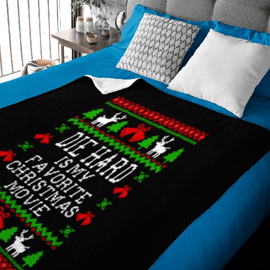 Die Hard Is My Favorite Christmas Movie Baby Blankets
