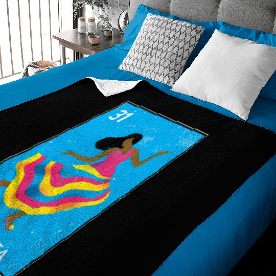 La Fiesta Mexican Loteria Bingo Card Baby Blankets
