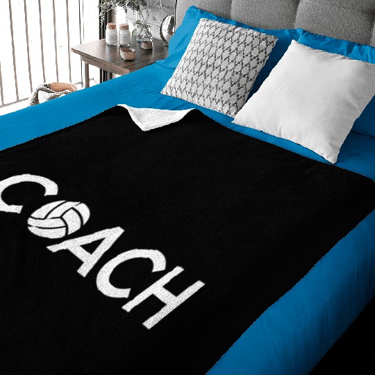 Volleyball Coach Baby Blankets