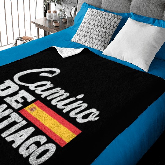 Camino De Santiago Way of Saint James Baby Blankets