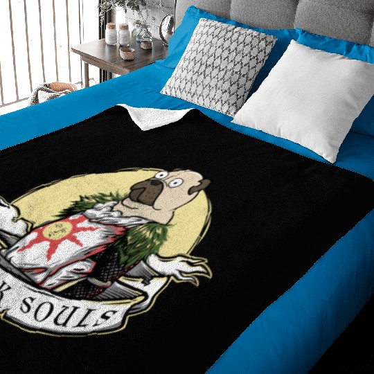 Bark Souls Baby Blankets - Pug Solaire - Dark Souls
