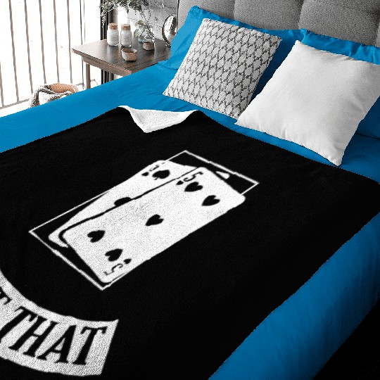 Funny Cards Black Jack Blackjack Gamble Casino Las Baby Blankets