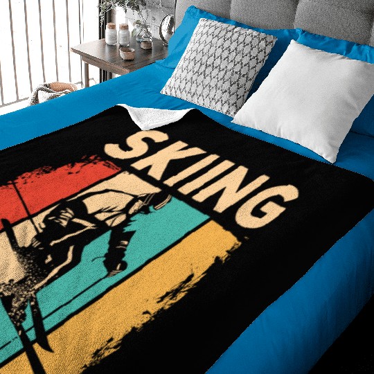 Ski Winter Baby Blankets