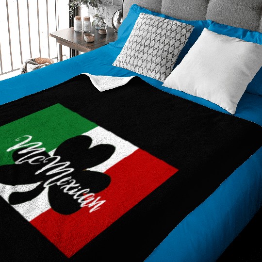 St Patricks Day McMexican Irish Mexican Baby Blankets