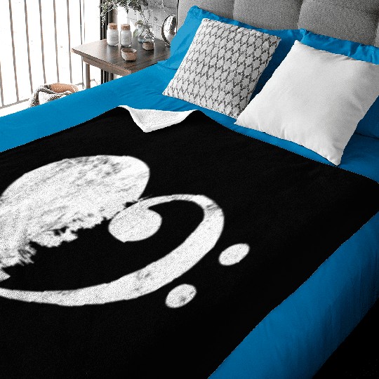 Bass Clef Music Lover Bass Player Musician Gift Baby Blankets