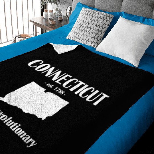 connecticut est 1788 Still Revolutionary Baby Blankets