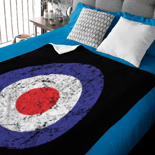 Royal Air Force World War II Spitfire Logo Retro Baby Blankets