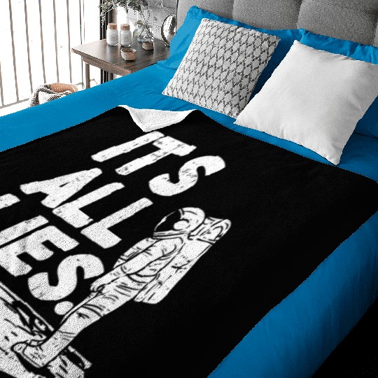 Moon Landing Conspiracy Theory Illuminati Gift Baby Blankets