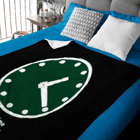 WRIGLEY FIELD SCOREBARD CLOCK IS CHICAGO CUBS GAME Baby Blankets