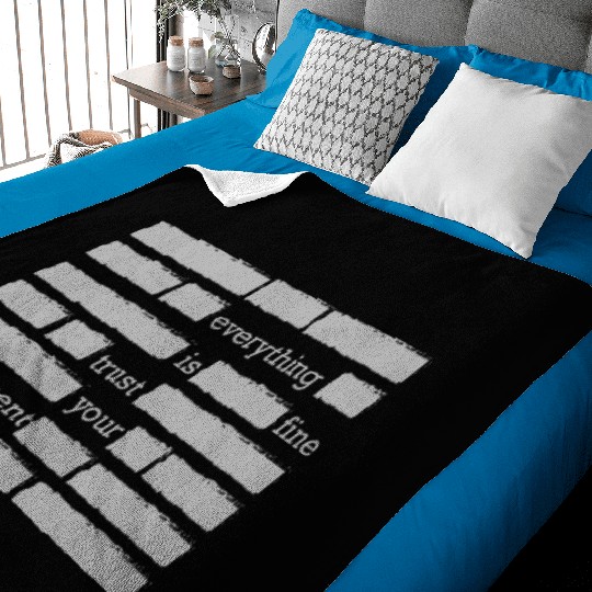 conspiracy theory trust your government funny gift Baby Blankets