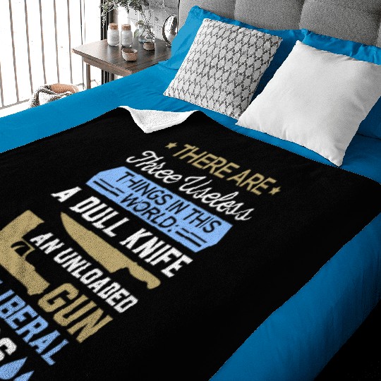 Funny Anti Liberal Baby Blankets,gift,gift idea, gun contr