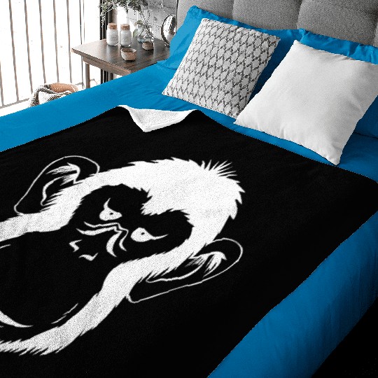 Bored Monkey Face Baby Blankets