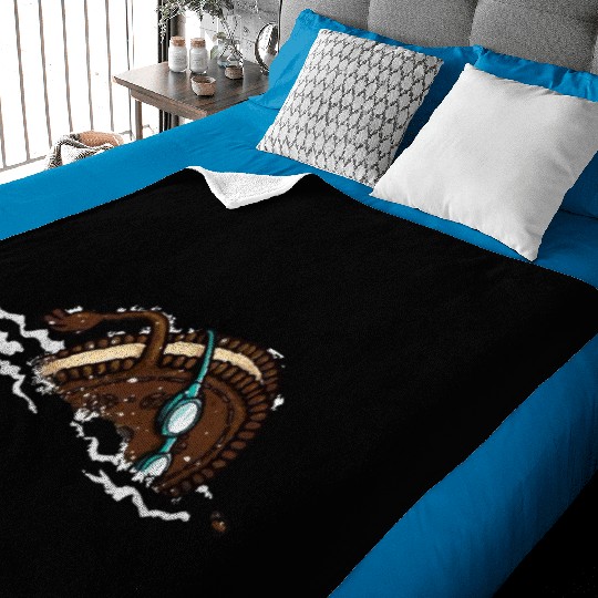 Funny Swimming Oreo Baby Blankets