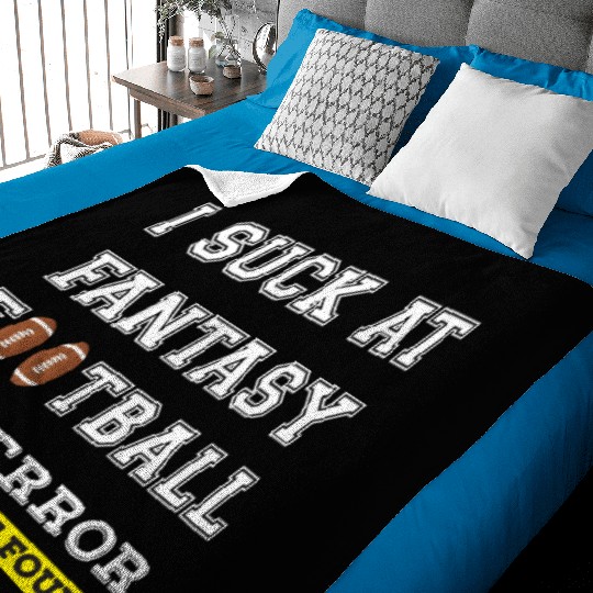 I Suck at Fantasy Football Loser funny best Baby Blankets