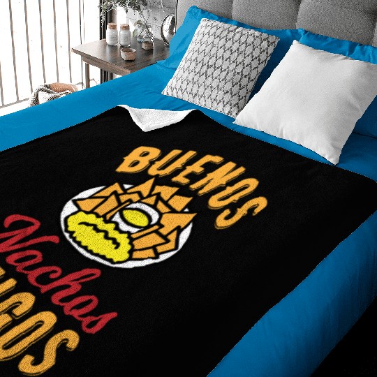 Spain food nachos cheese friends country flag dip Baby Blankets
