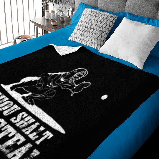 Baseball Catcher Joke - Thou Shalt Not Steal Baby Blankets