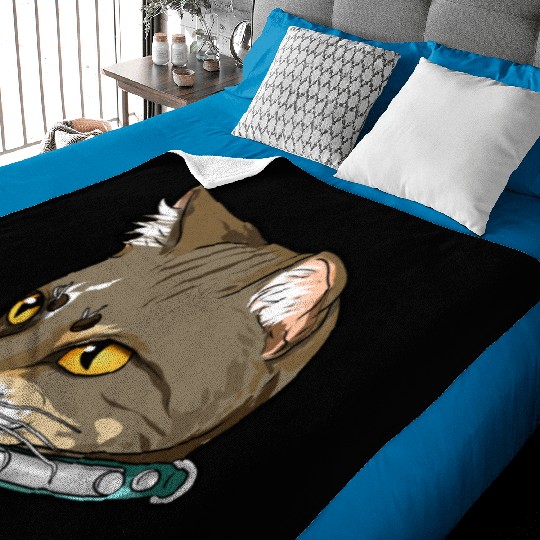 Brazilian Shorthair Cat Face Love Sweet cool funny Baby Blankets