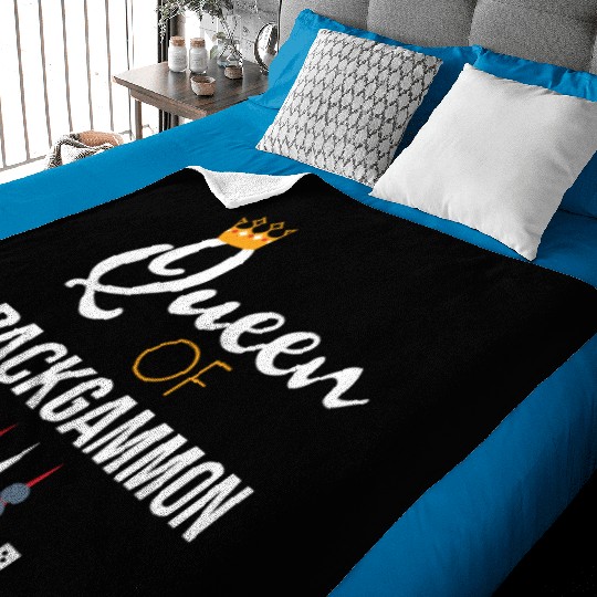 Queen of Backgammon Baby Blankets Board Game Backgammon