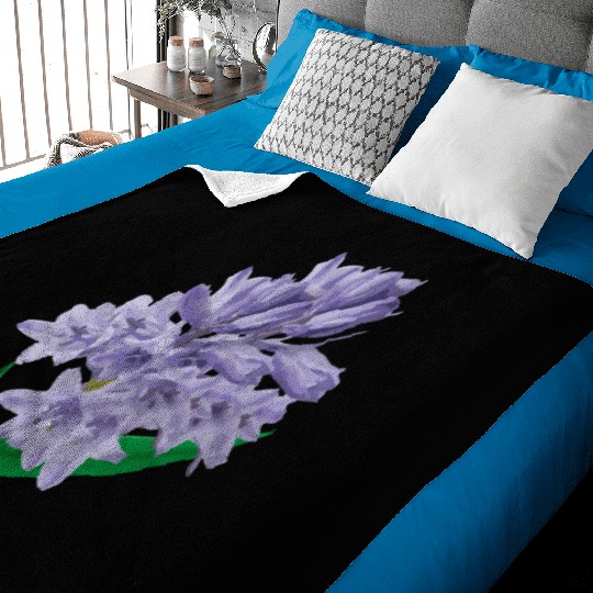 Flower Spring Bluebell Violet - Gift Idea Baby Blankets