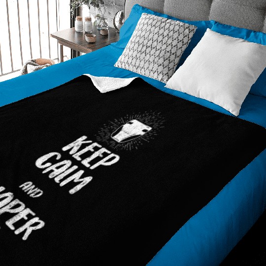 Keep Calm and Diaper on ABDL Baby Blankets